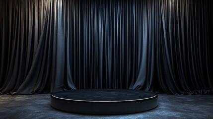 stage with curtains