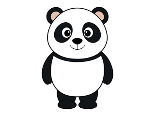 panda cartoon art vector illustration