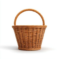 Obraz premium Beautifully Crafted Wicker Basket Perfect for Storage and Decoration Purposes