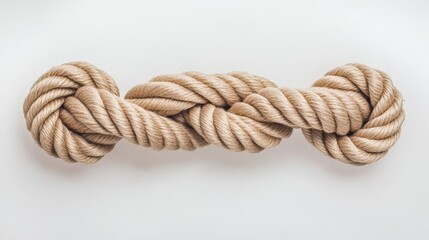 A rope with knots tied in it