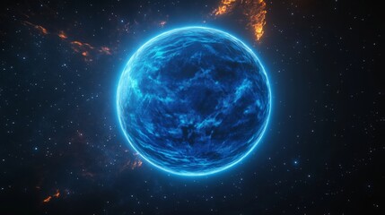 Naklejka premium planet in space