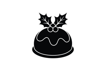 Merry Christmas silhouette element 