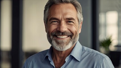 Fototapeta premium close_up_headshot_portrait_of_happy_middle