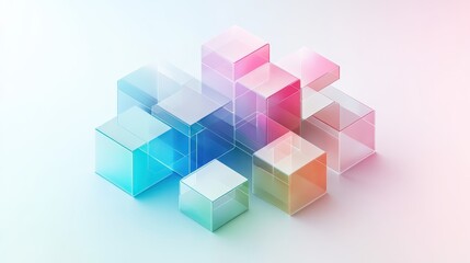 Abstract geometric shapes background, vibrant colors and modern design for wallpapers, posters, digital art