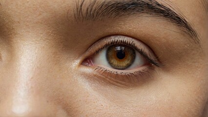 Obraz premium close_up_of_asian_young_womans_eye_single_eye