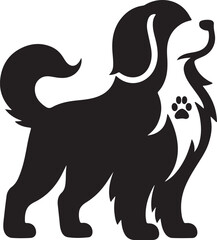 Cute Dog vector with white background