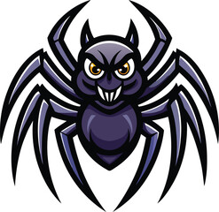 Fototapeta premium Ferocious Cartoon Spider Mascot