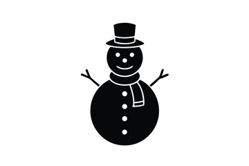 Merry Christmas silhouette element 