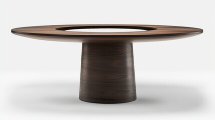 wooden bowl isolated on white