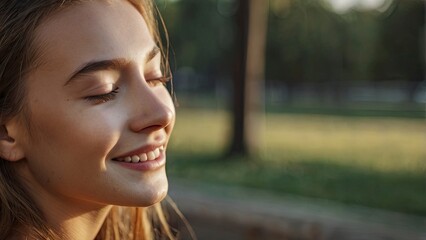 Fototapeta premium portrait_close_up_of_face_of_one_young_beauti