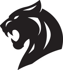 Black Panther vector with white background