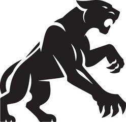 Black Panther vector with white background