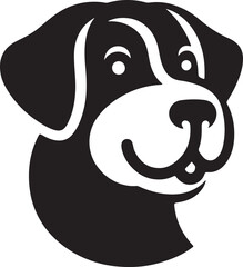 Cute Dog vector with white background