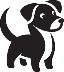 Cute Dog vector with white background