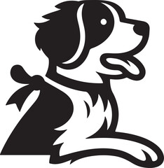 Cute Dog vector with white background