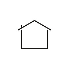 Home Flat icon vector illustration on White Background