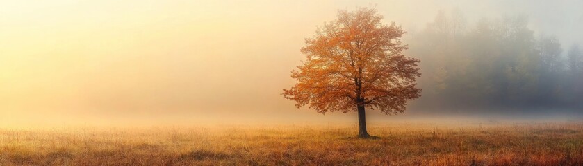 Fototapeta premium Solitary Autumn