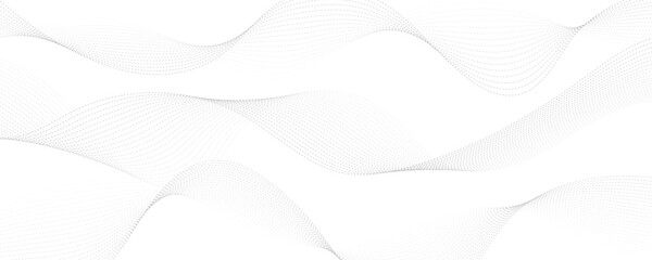 Abstract wave element for design. Wave with lines created using blend tool. Curved wavy line, smooth stripe.

