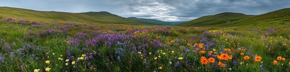 Obraz premium Highland Wildflower Meadow