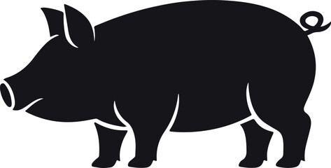 illustration of a pig