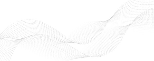 Abstract wave element for design. Wave with lines created using blend tool. Curved wavy line, smooth stripe.

