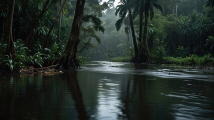 Obraz premium Mystical Jungle River