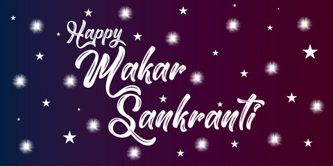 Happy Makar Sankranti Festival Background Design Template, Flyer, poster, banner, greeting card, invitation , social media post. eps10
