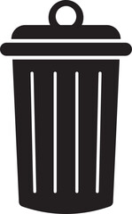 Illustration of trash bin icon