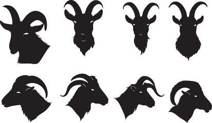 Creative Goat Head Logo and Icon Designs