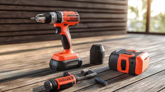Home improvement power tools showcase workshop product photography bright lighting diy inspiration