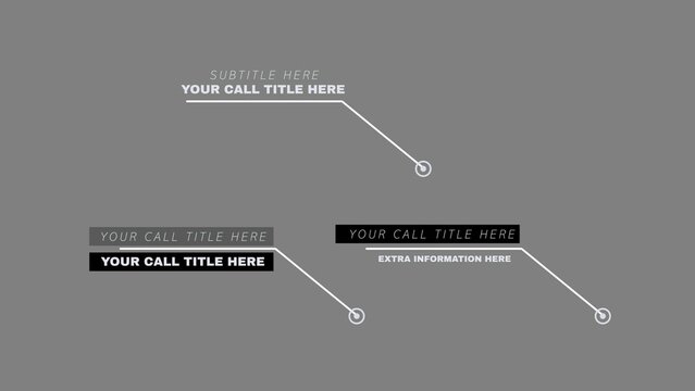 Auto Scale Professional Call Out Title Collection
