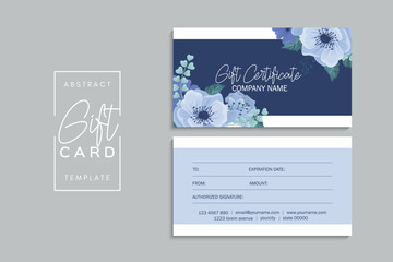 Set of colorful gift cards template. Modern style vector illustration of flowers for saloon, gallery, spa, shop. Gift voucher