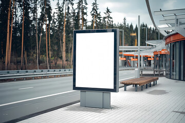 Advertisement board motorway high way