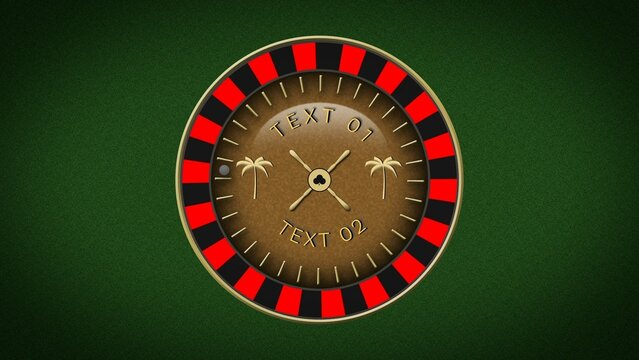 Casino Animated Roulette Gambling Title Intro