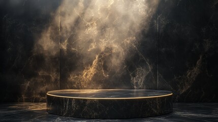 Luxurious bright marble slab showing podium composition background