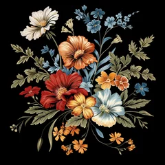Seamles Floral Pattern, Hand painted Watercolor, Wildflowers