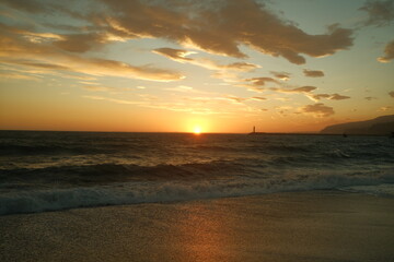 golden hour at the beach