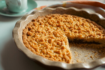 Homemade Nutella Crumb Cake ( Sbriciolata alla Nutella )