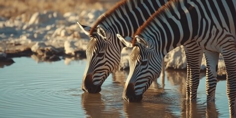 Naklejka premium Serene Wildlife