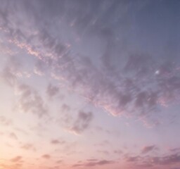 Obraz premium sky in soft focus with subtle color gradation, warm colors, soft focus