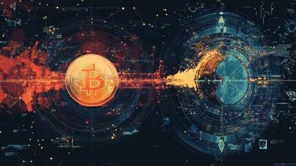 Animated Infographic Illustrating Cryptocurrency Dynamics