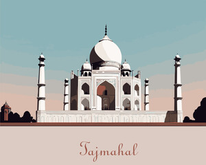 Taj Mahal in Agra Ethereal, majestic, grand, imposing, statuesque, beautiful, stunning