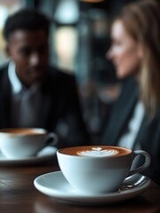 Busy Coffee Shop Moment