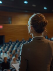 Fototapeta premium Speaking Professional at Conference
