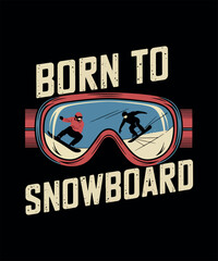 Snowboarding T-shirt Design