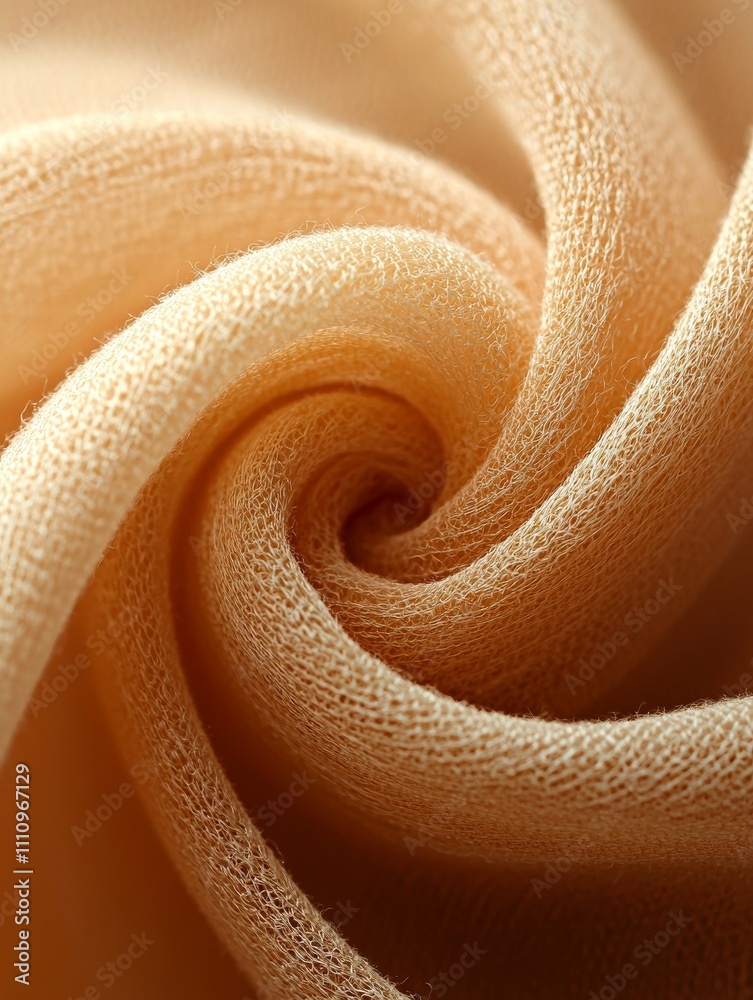 Wall mural a soft beige abstract fabric image with open space.