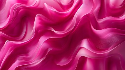 Obraz premium Synthetic color waves in vivid magenta