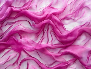 Obraz premium Synthetic color waves in vivid magenta