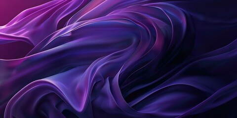 Obraz premium Abstract Purple Flowing Fabric: Elegant Swirling Waves Texture