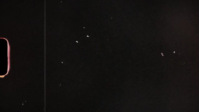 Vintage film effect with dust and scratches overlay, giving an old vintage or damaged look to videos